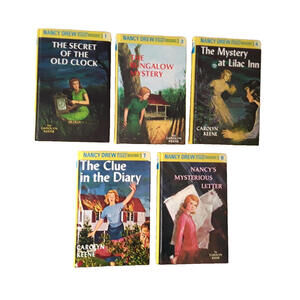 Nancy Drew Series Glossy  Hardcover 1- 3-4-7-8 Carolyn Keene Grosset & Dunlap
